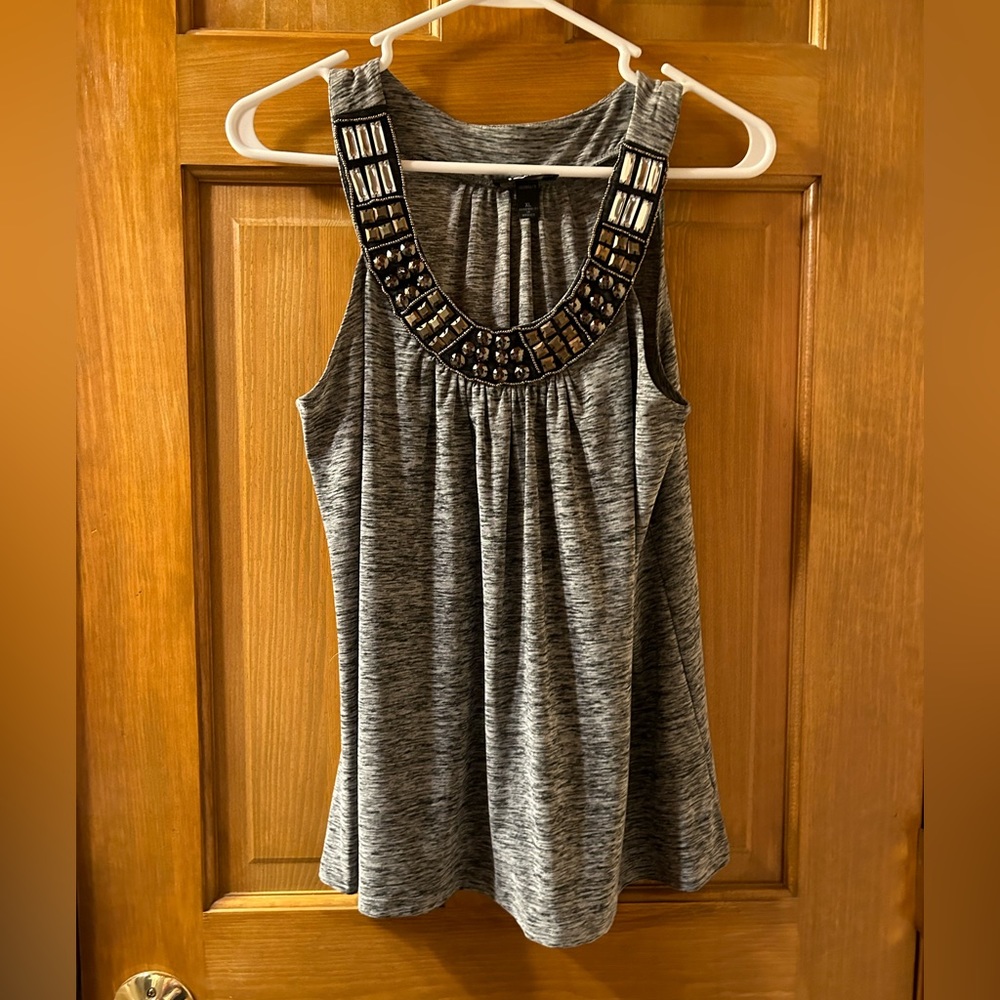 Embellished tank top by Iz Byer, size XL